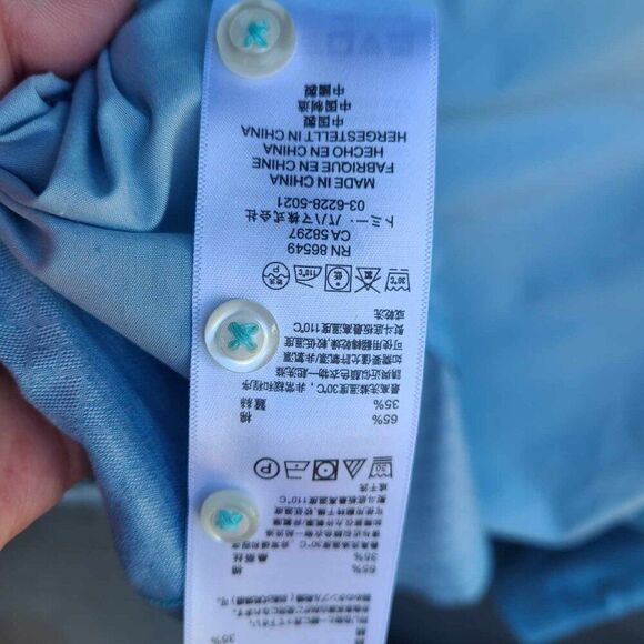 Tommy Bahama Blue Ombre Cotton Silk Button Down Shirt XL NWOT! - Picture 4 of 9